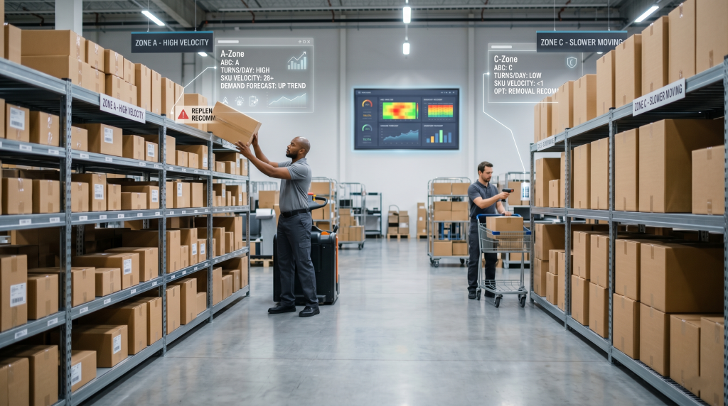 Inventory intelligence and warehouse slotting for scalable order fulfillment operations