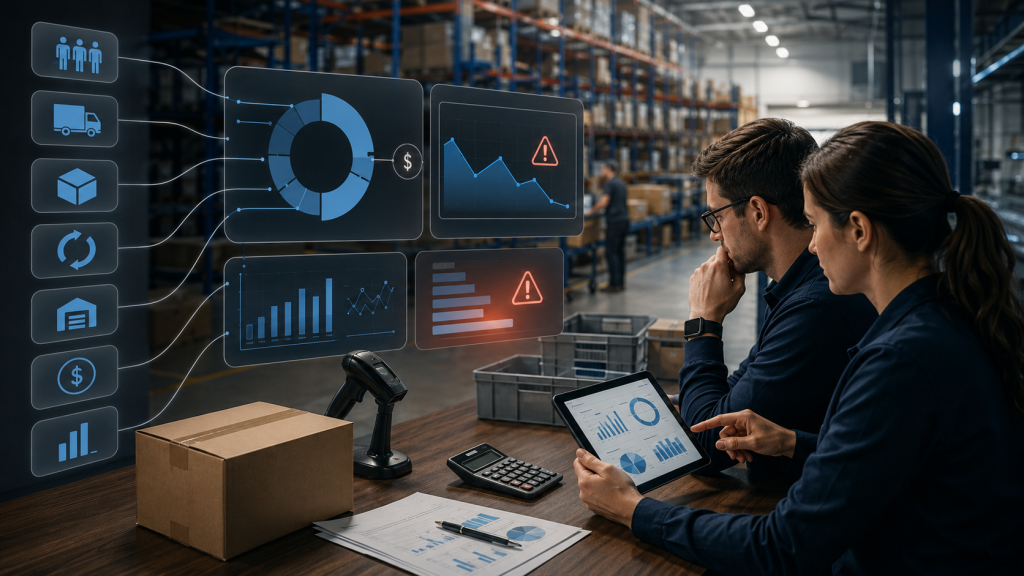 True cost per order analysis for outsourced fulfillment showing shipping packaging returns storage and hidden 3PL fees