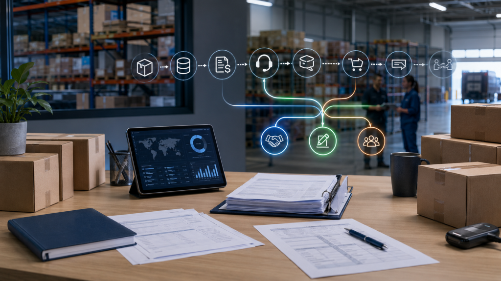 Fulfillment contract review showing 3PL exit strategy inventory release data export and transition planning